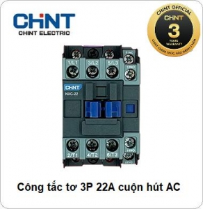 Công tắc tơ NXC CHINT 3P 22A 380VAC, 220VAC