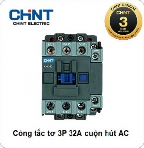 Công tắc tơ NXC CHINT 3P 32A 380VAC, 220VAC