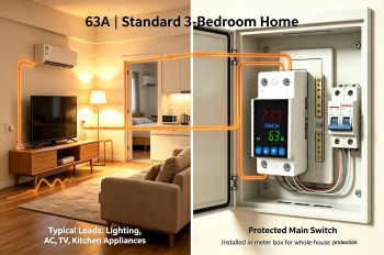 Bảo vệ pha 2P 63A