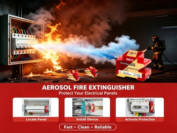 Thiết bị chữa cháy dạng khí dung nhiệt mini –  Thiết bị báo cháy thông minh dành cho hộp phân phối điện và thiết bị lưu trữ năng lượng.