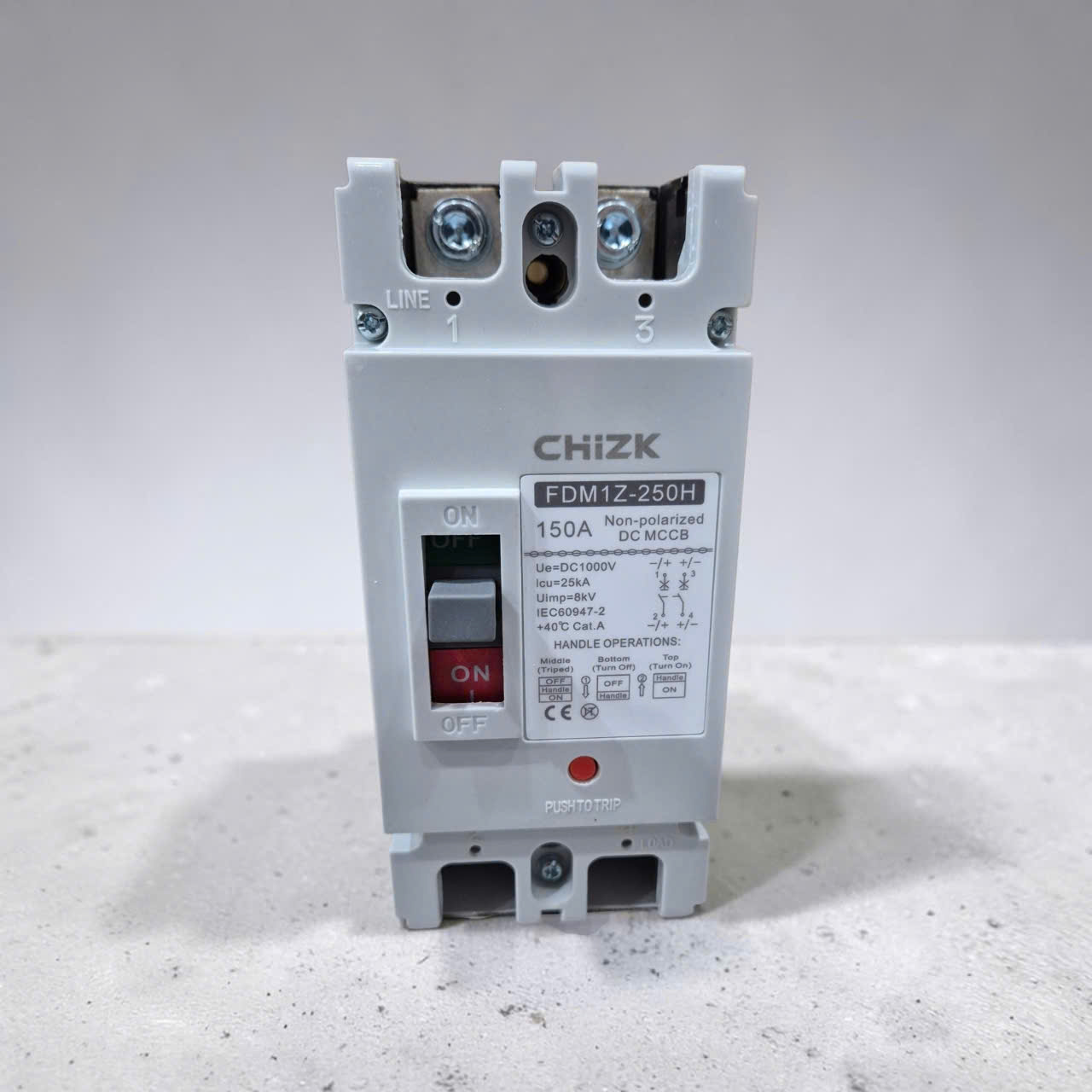 CHIZK MCCB FDM1Z 2P  150A 1000VDC