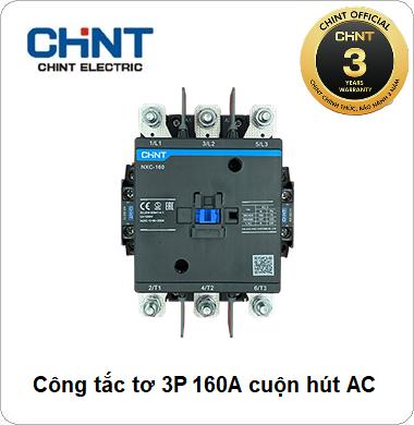 Công tắc tơ NXC CHINT 3P 160A 380VAC, 220VAC