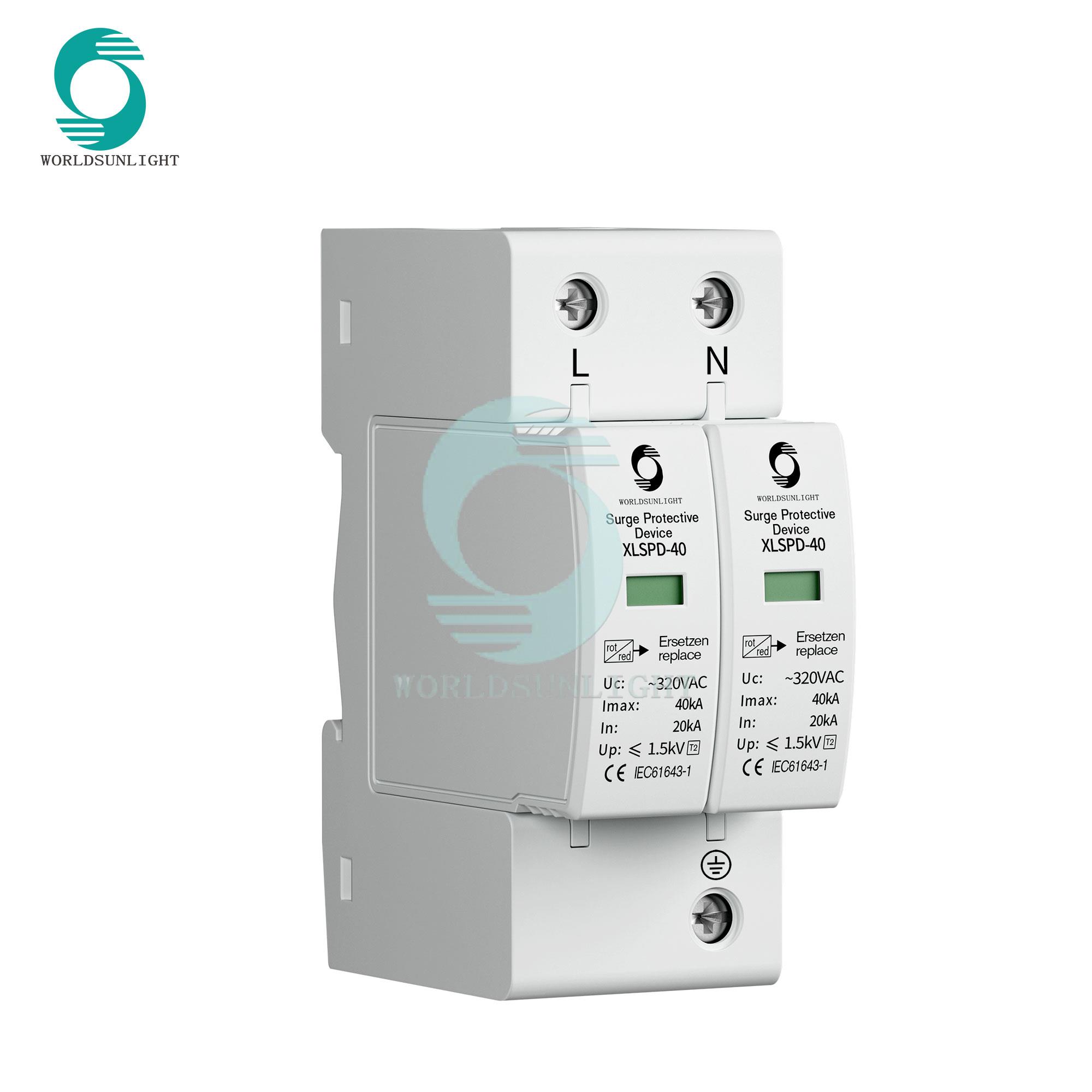Thiết bị điện Sunlight Chống sét XLSDP-40 2P 385VAC