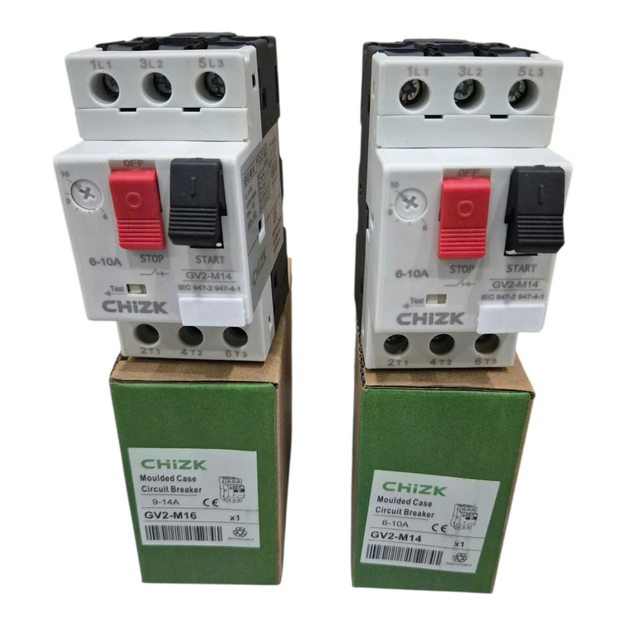 Bộ ngắt mạch bảo vệ động cơ GV2-M14 6-10A CHIZK