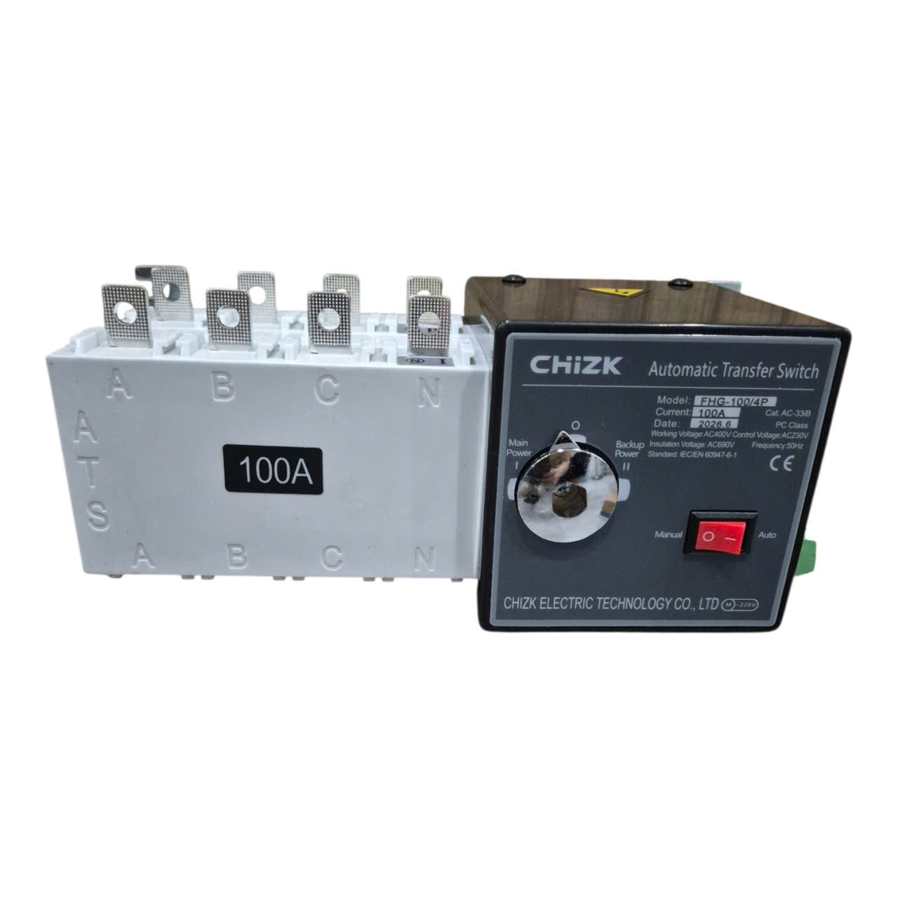 Bộ chuyển nguồn ATS 4P 100A CHIZK